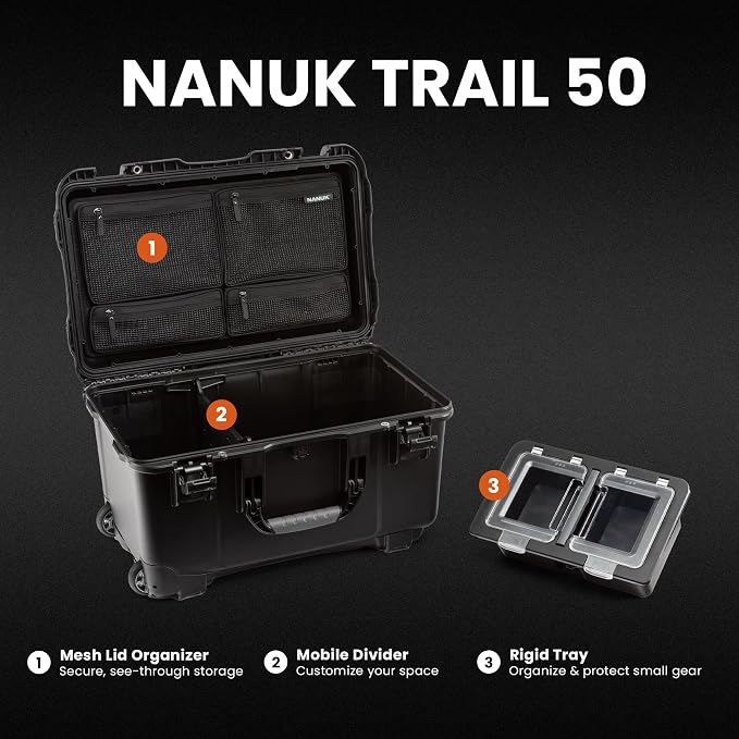 NANUK Trail 50 – 51.1 L Waterproof Gear Case – Modular Cargo Case - Image 2