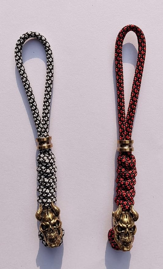 Knife Lanyards with Brass Beads, Paracord Lanyard, Tactical Lanyard - Image 2