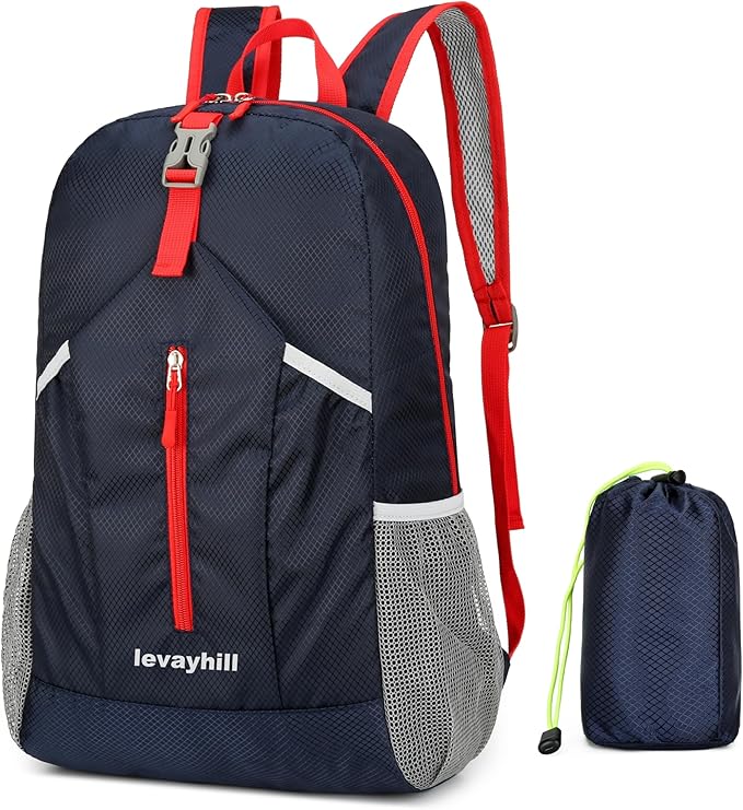 levayhill 25L Foldable Hiking Backpack Lightweight Packable Basic-Daypack by Levayhill