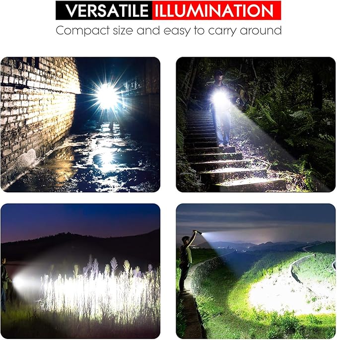 WdtPro High-Powered LED Flashlight S3000, Super Bright Flashlights - Image 6
