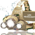 DanForce Camouflaged Headlamp Ultra Bright USB Rechargeable Head lamp. Tactical by DanForce