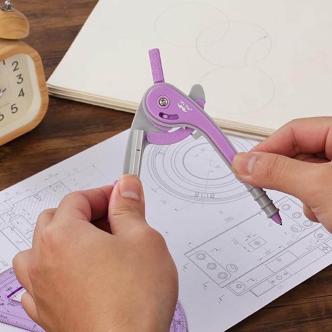 Mr. Pen- Geometry Compass and Protractor Set, 6 Inch Compass, 6 Inch Protractor - Image 7