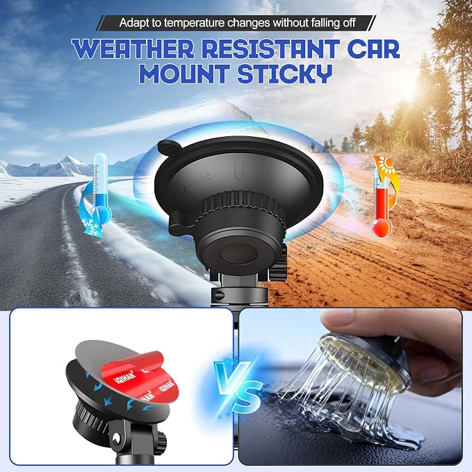 Adhesive Sticky Pads for Car Phone Mount, Heat Rresistant Double-Sided Mounting - Image 4