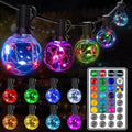Ollny Christmas Lights 30FT 30Bulbs, RGBW Color Changing Outdoor Light by Ollny