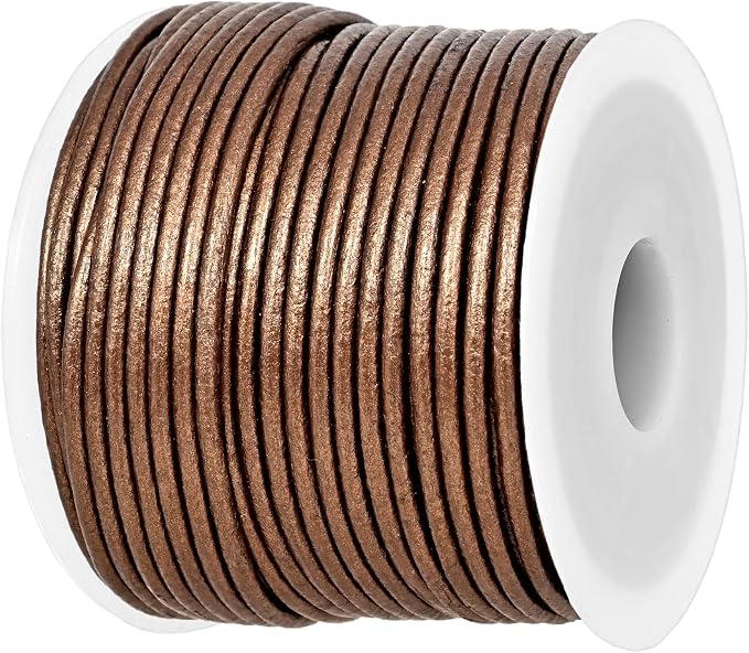 GENIQUE Real/Genuine Round Leather String Cord by GENIQUE