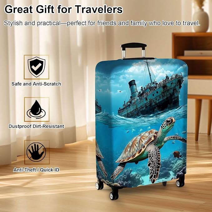 Luggage Cover Protector for 22-24 Inch Suitcases, TSA Approved Elastic Travel - Image 7