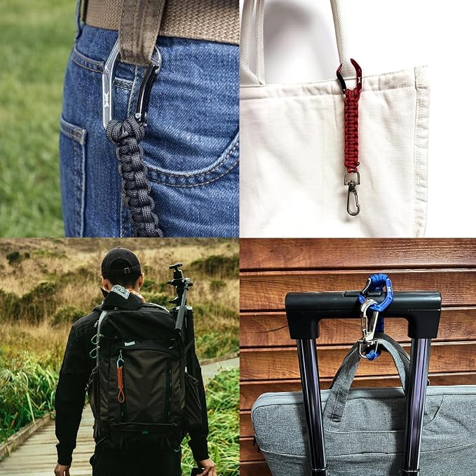 HERCULES Paracord Keychain Set – 2 Pack Lanyard Rope - Image 8