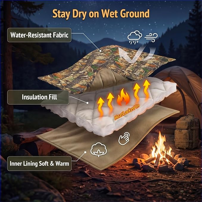 Insulated Camping Blanket | Military Poncho Liner - Image 2