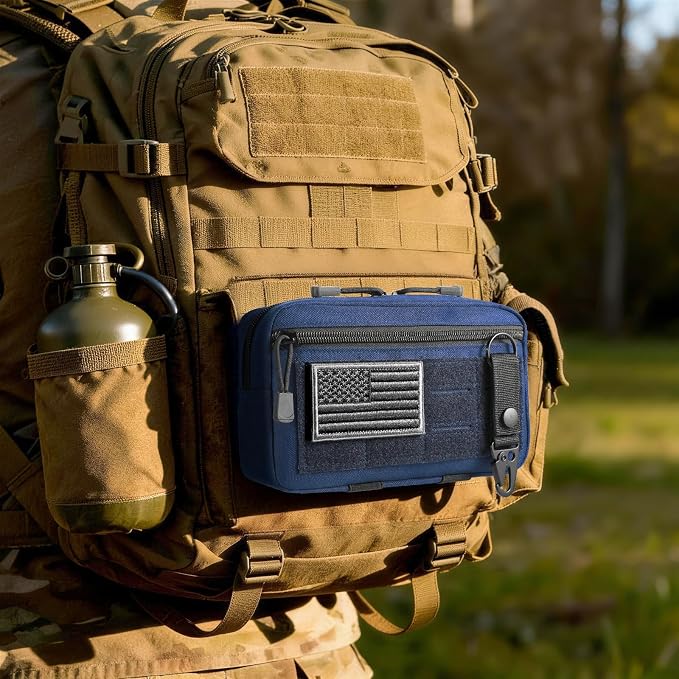FRTKK Tactical Molle Admin Pouch Utility Laser Cut EDC Tool Pouch Bag - Image 5
