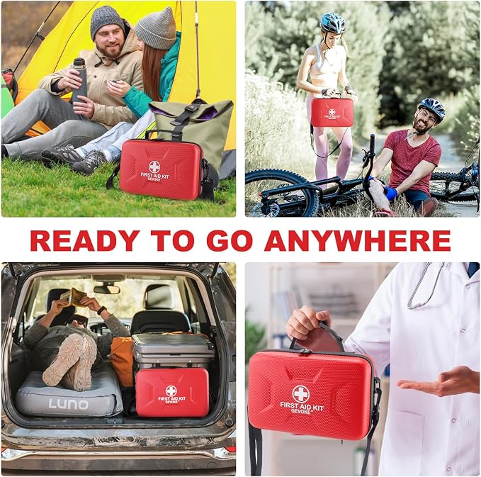 Gevoke 410 Piece Waterproof Hard Shell First Aid Kit - Image 7