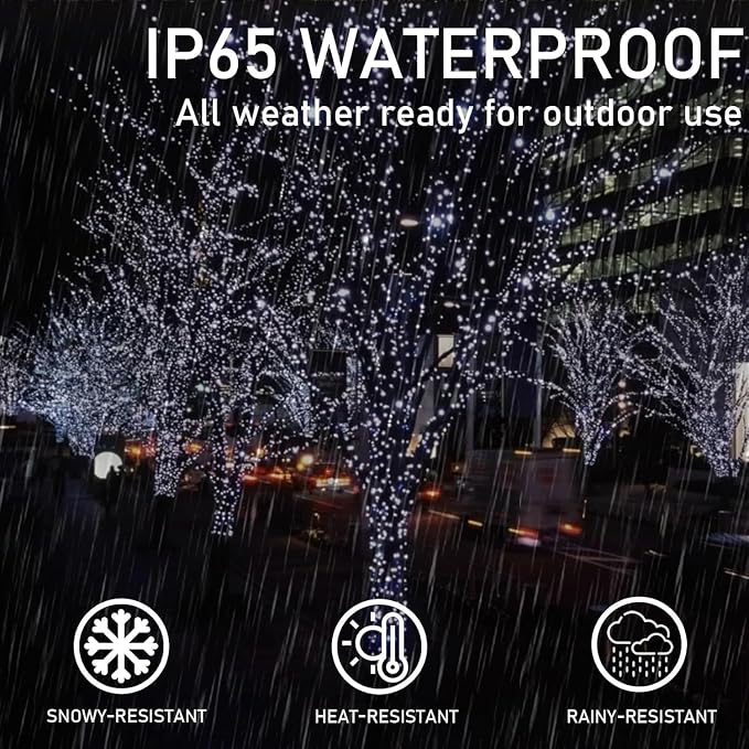 Upgrade 4Pack 400LED Solar String Lights - Image 3
