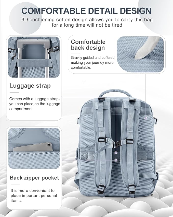 coowoz Large Travel Backpack Carry On - Image 5