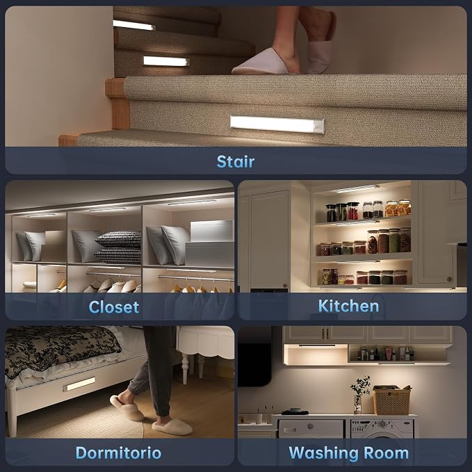 Under Cabinet Lighting, 54 LED 1800mAh Rechargeable, Motion Sensor Light - Image 8