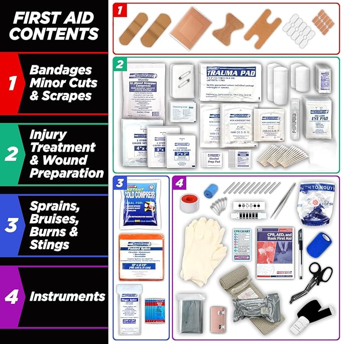 Rapid Care First Aid Kit – 300+ Piece Emergency Medical Kit - Image 3