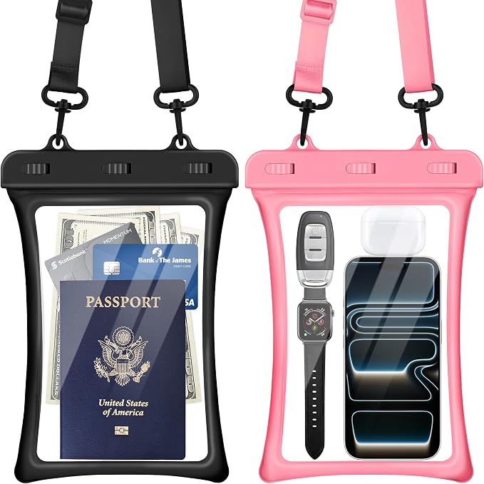 CACOE [Floatable Floating Universal IPX8 Waterproof Phone case 2 Pack-Up to by CACOE