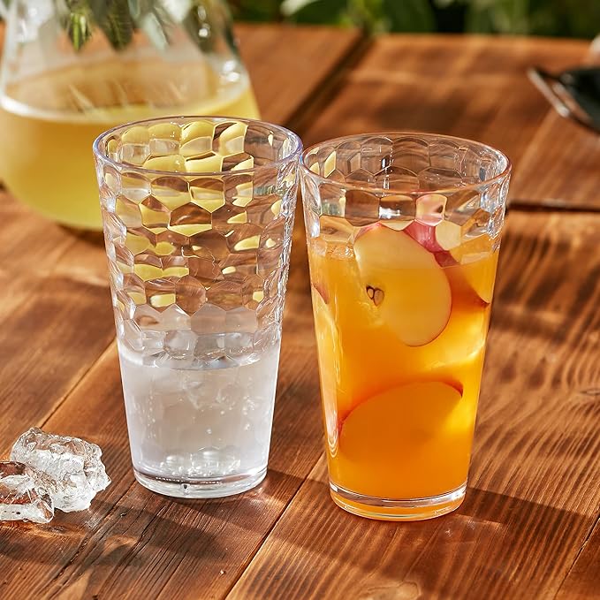 Amazing Abby - Iceberg - 24-Ounce Plastic Tumblers, Plastic Drinking Glasses - Image 4