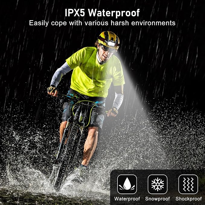 Blukar LED Headlamp Rechargeable, 2000L Super Bright Headlight - Image 7