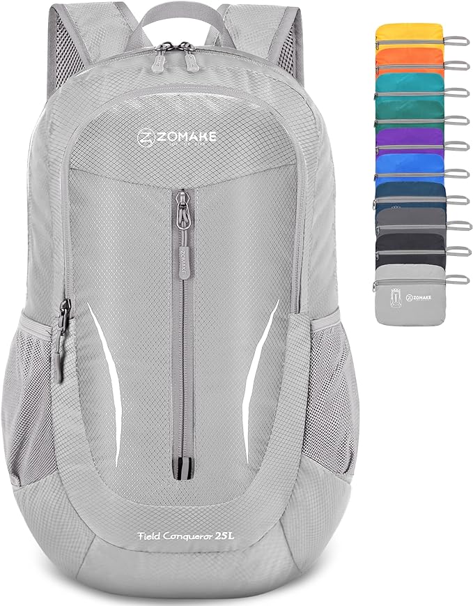 ZOMAKE Ultra Lightweight Packable Backpack 25L, Foldable Hiking Backpacks Water by ZOMAKE