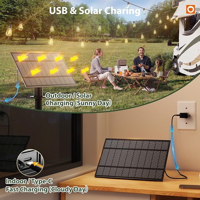 addlon 102FT Solar String Lights Outdoor Waterproof - Image 5