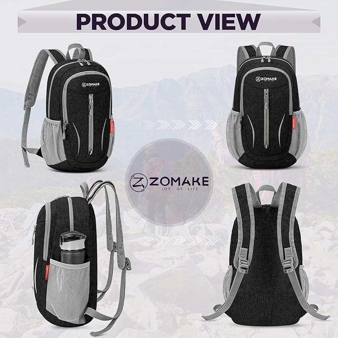 ZOMAKE Ultra Lightweight Packable Backpack 10L, Small Foldable Backpacks Hiking - Image 4