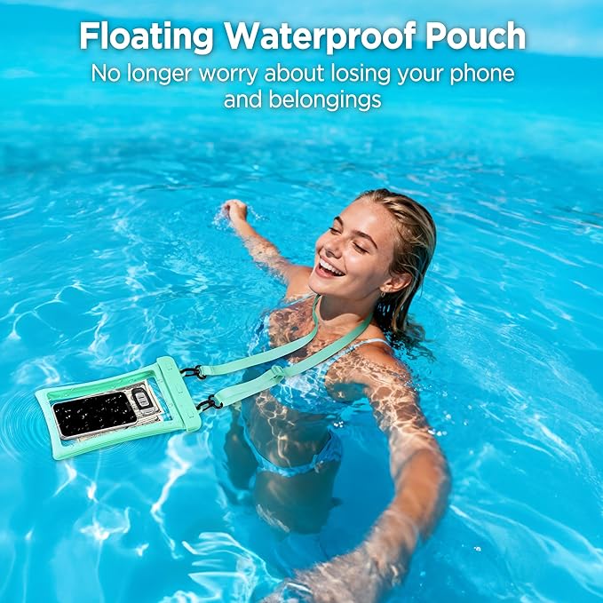 CACOE [Floatable Floating Universal IPX8 Waterproof Phone case 2 Pack-Up to - Image 4