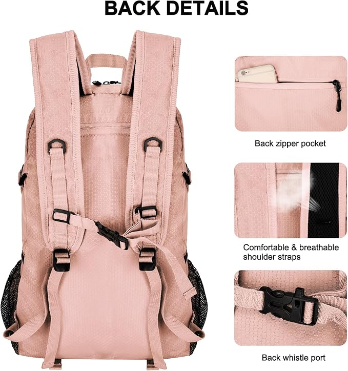 Goloni 45L Hiking Backpack Lightweight Foldable, Waterproof Camping Backpack - Image 5