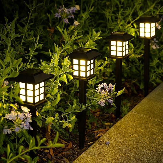 SOLPEX Solar Outdoor Lights, 12 Pack Solar Path Lights, Walkway Lights Outdoor - Image 7