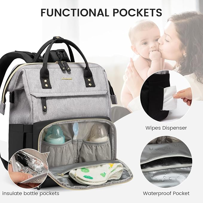 LOVEVOOK Diaper Bag Backpack, Baby Bag - Image 3