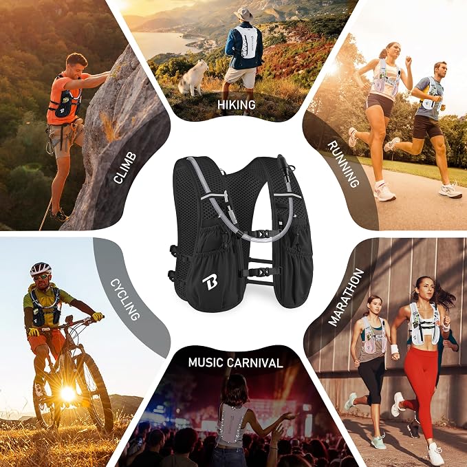 BECOJADDE Running Vest Hydration Backpack - Image 7