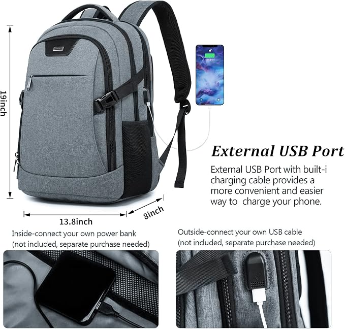 DUSLANG Travel Work Laptop Backpack - Image 2