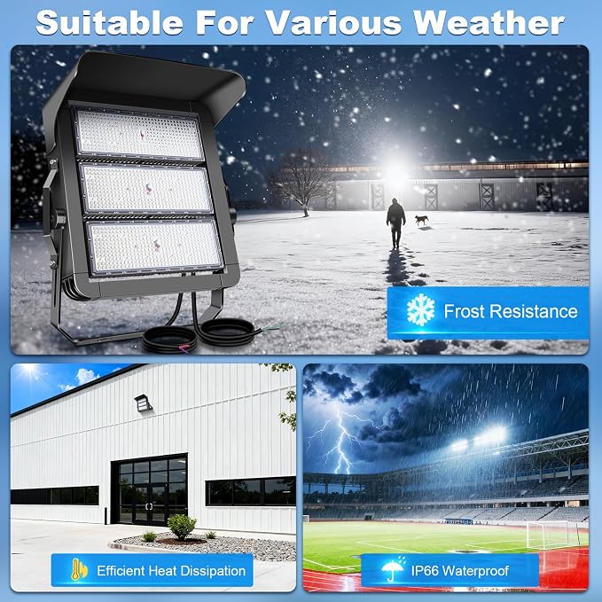 112500LM Led Stadium Light Dimmable 0-750w Super Bright Led Arena Flood Lights - Image 5