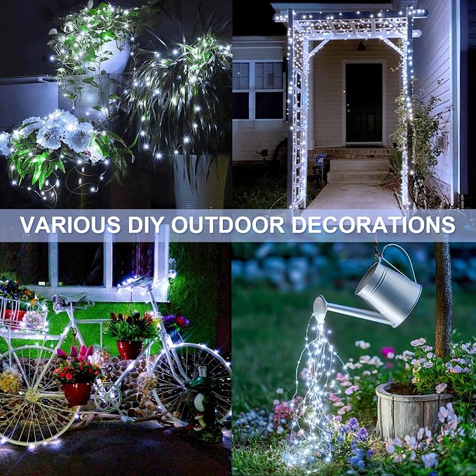 JMEXSUSS 2 Pack Solar String Lights Outdoor Waterproof, Each 33FT 100 LED Solar - Image 4