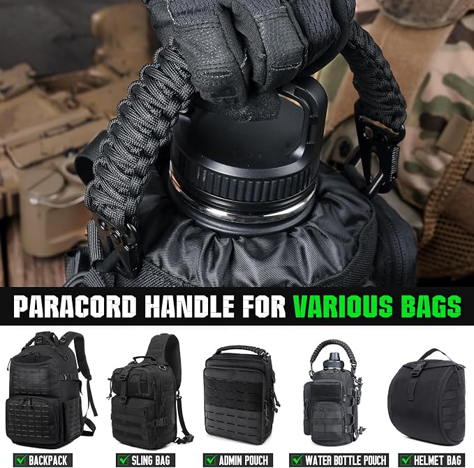 Tactical Paracord Handle，9-core Weaving Paracord Strap - Image 7