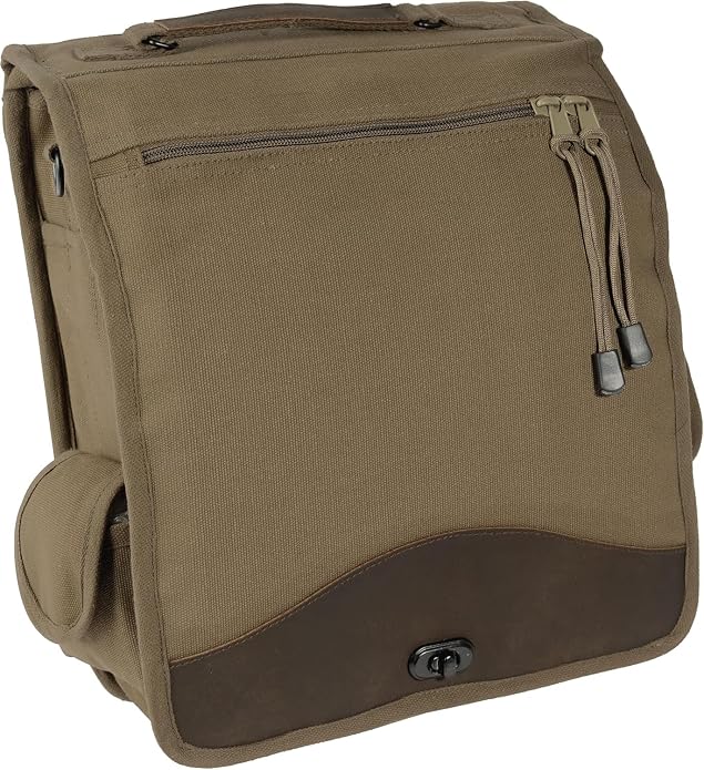 Canvas Haversack Map Case Shoulder Bag Rugged Crossbody Utility Storage - Image 2