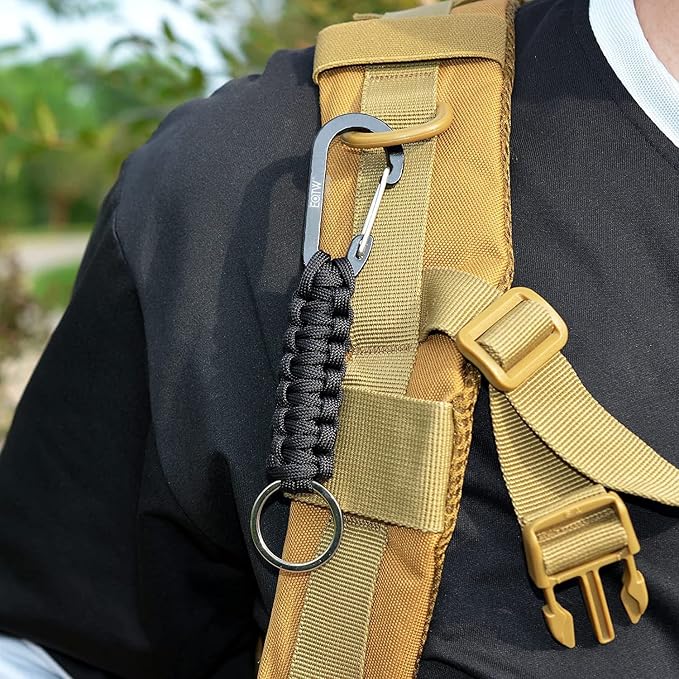 EOTW Paracord Keychain for Men Women Paracord Carabiner Backpack Keychain - Image 8