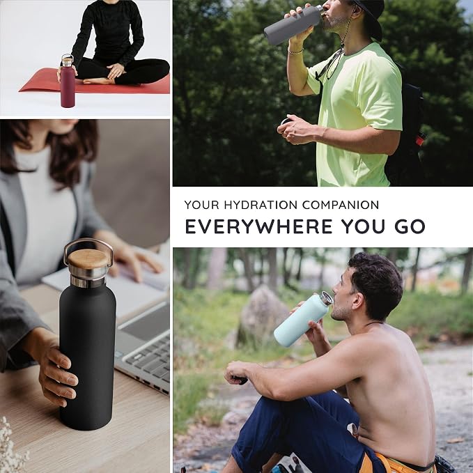 Bambaw 32 oz Water Bottle, Insulated Stainless Steel Water Bottle - Image 7