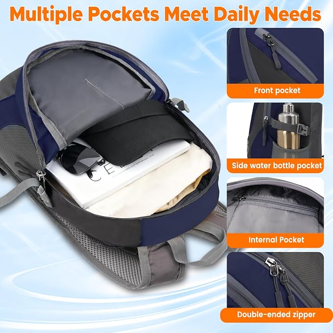 sunhiker Small Hiking Backpack Women Men 20L Lightweight Travel Backpack - Image 2