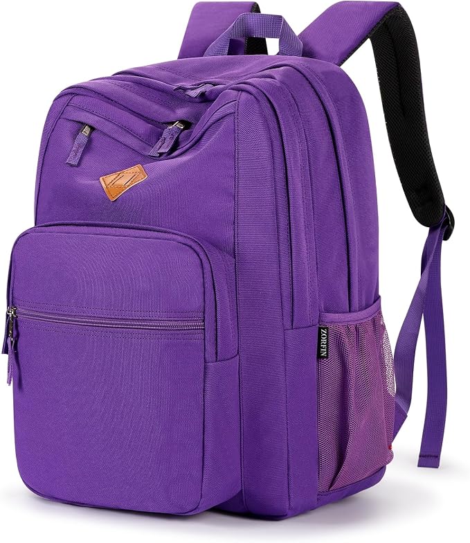 ZORFIN 26L Backpack for College, and Travel: Water Resistant Bookbag by ZORFIN-SimpleYetChic