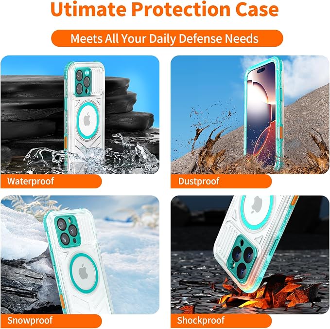 for iPhone 16 Pro Waterproof Case Compatible - Image 4