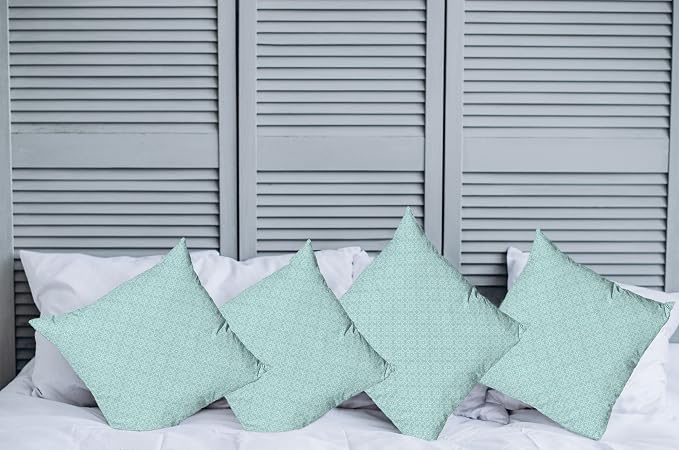 Ambesonne Celtic Decorative Throw Pillow Case Pack of 4, Aqua Celtic Style - Image 2