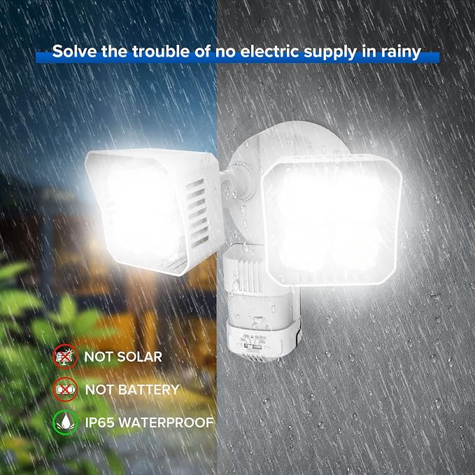 SANSI 7000LM Motion Sensor Outdoor Lights, Brightness LED Flood Lights Outdoor - Image 7