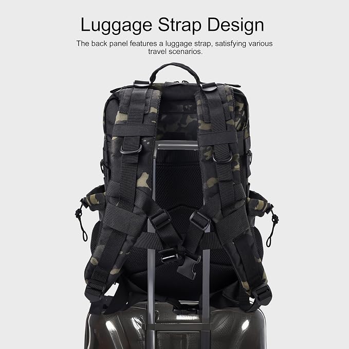 LHI Military Tactical Backpack for Men and Women 45L Army 3 Days Assault Pack - Image 5