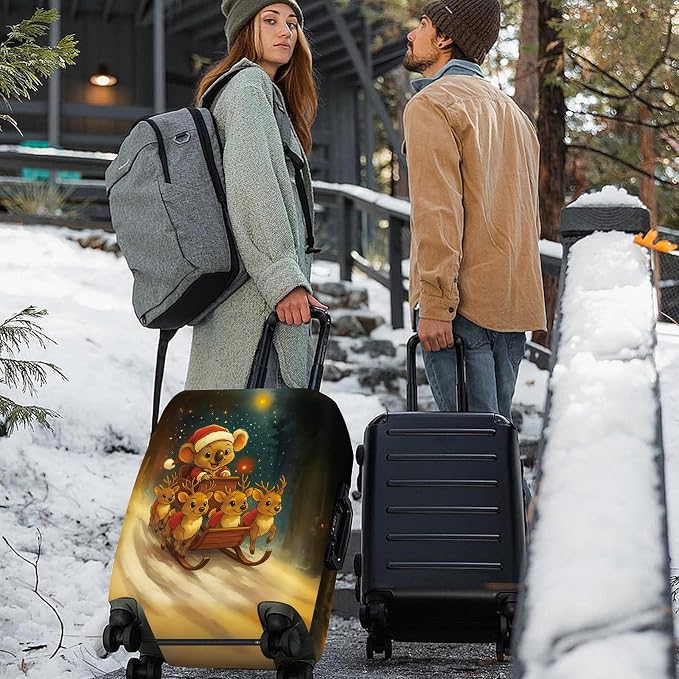 ANNA QUEEN Christmas Koala Luggage Cover, Cute Santa Koala - Image 2