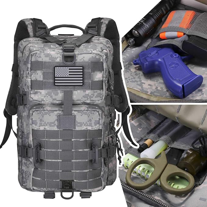 Hannibal Tactical MOLLE Assault Backpack, Tactical Backpack Army Military - Image 6