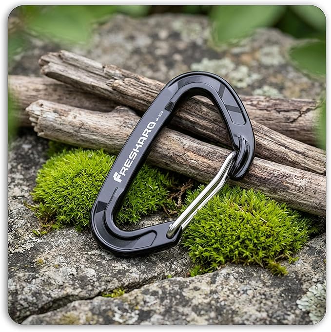 FresKaro 5pcs Nano Carabiner Clips, 8kN 1798lbs, Small Sturdy, Reliable - Image 6