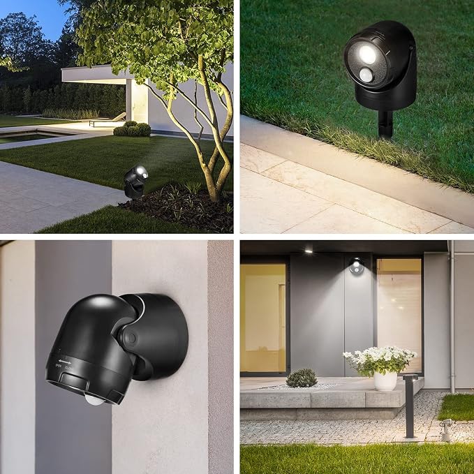 Large 2-in-1 LED Motion Sensor Outdoor Spotlight, IP44 Waterproof 450 LM - Image 5