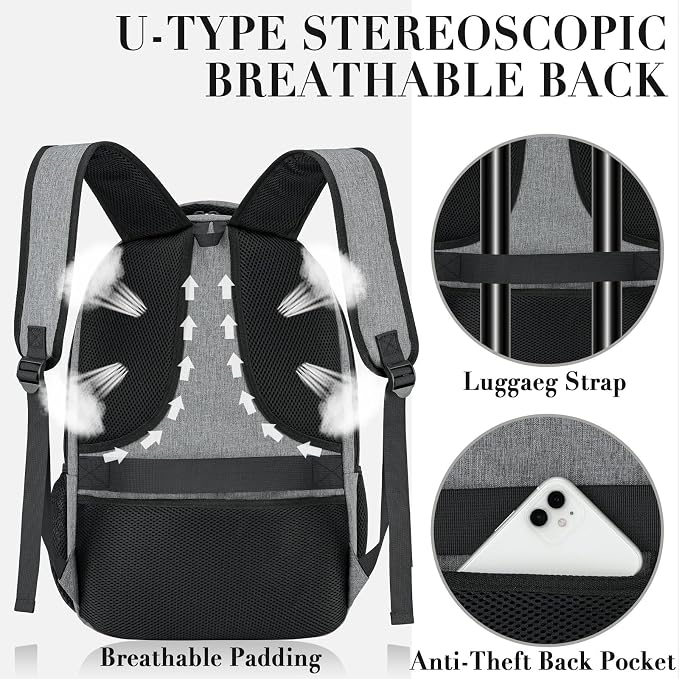 BIKROD Travel Laptop Backpack, Backpacks - Image 5