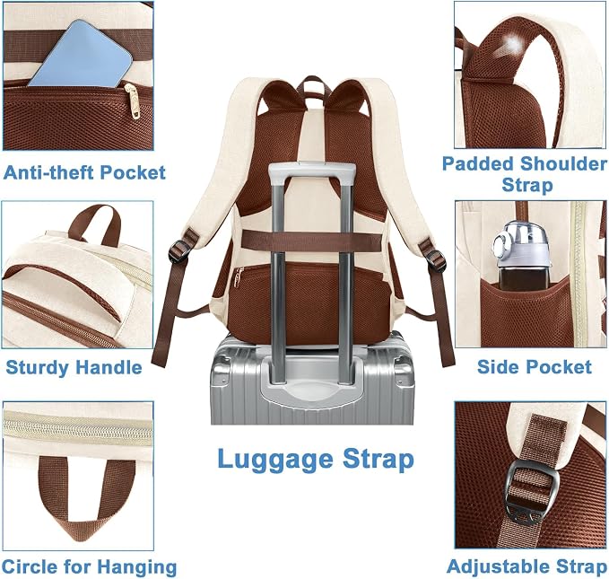 MATEIN Backpack Lunch Bag for Women, Sturdy Teacher Nurse Insulated Cooler - Image 6