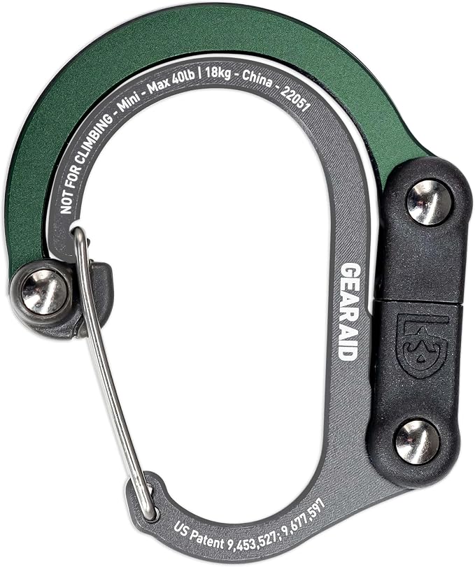 GEAR AID HEROCLIP Carabiner Gear Clip and Hook, by GEARAID