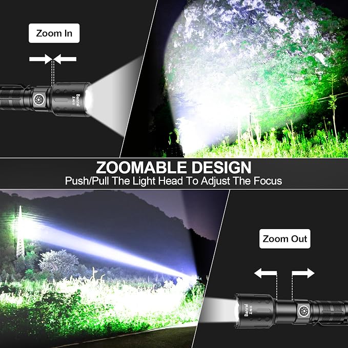 Rechargeable Flashlights High Lumens, Super Bright LED Small Powerful Tactical - Image 7